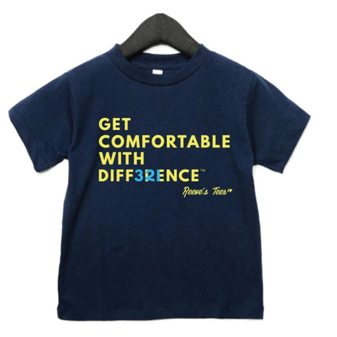 "Get Comfortable with Difference" (hidden numbers) - Toddler - Short Sleeve Tees