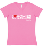 I Love Homies with Extra Chromies® - Ladies - Short Sleeve Tee