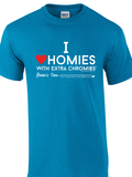 HWEC - I Love Homies with Extra Chromies® - Kids - Short Sleeve Tee - Multiple Colors