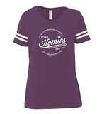 HWEC - Football Style - I Love Homies with Extra Chromies® - Adult - Short Sleeve Tee