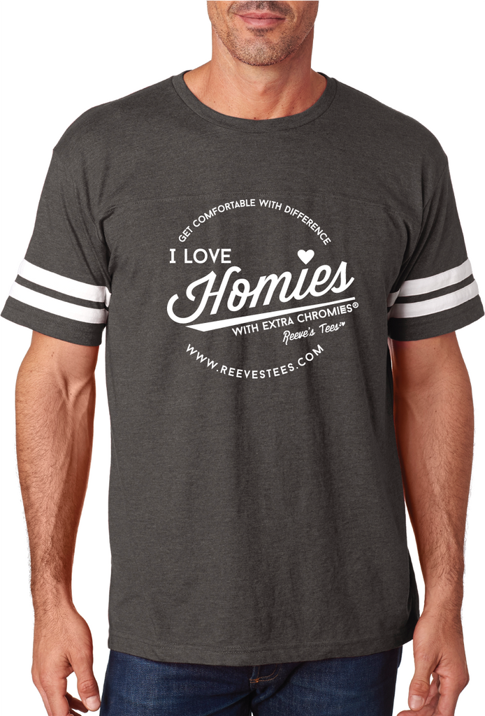 HWEC - Football Style - I Love Homies with Extra Chromies® - Adult - Short Sleeve Tee