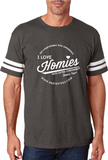 HWEC - Football Style - I Love Homies with Extra Chromies® - Adult - Short Sleeve Tee