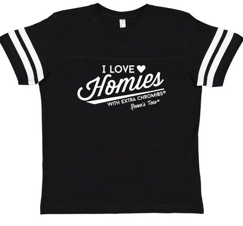 HWEC - I Love Homies with Extra Chromies&reg; (SUPPORTERS) - Toddler and Youth - Football Style Short-Sleeve