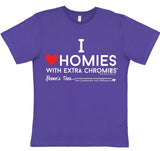 HWEC - I Love Homies with Extra Chromies® - Kids - Short Sleeve Tee - Multiple Colors