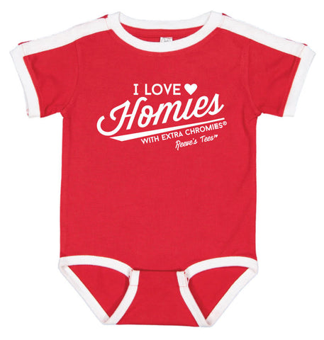 HWEC - I Love Homies with Extra Chromies&reg; (SUPPORTERS) - Infant -  Bodysuits - Red