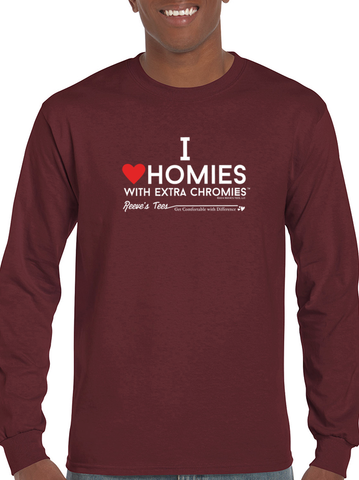 HWEC - I Love Homies with Extra Chromies® - Adult - Long Sleeve - Ultra Cotton Colored Tee