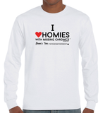 I Love Homies with MISSING Chromies - Kids - Short Sleeve Tee