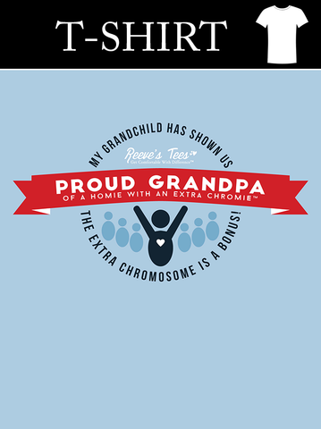 HWEC - Proud Grandpa of a Homie with an Extra Chromie&trade; - Adult - Short Sleeve Ultra Cotton Tee