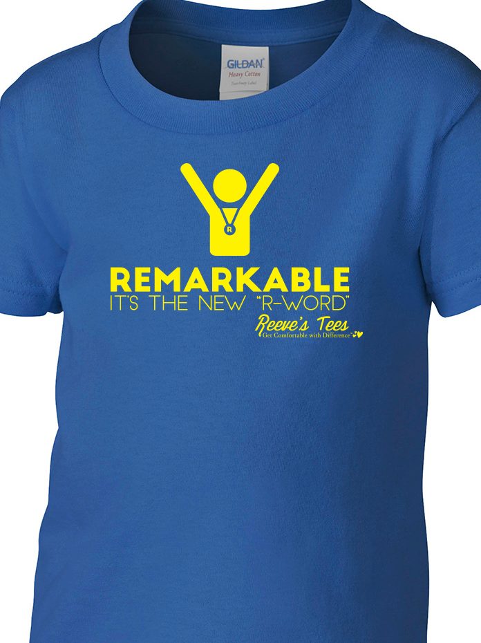 "REMARKABLE: It's the New R-Word" - Kids - Short Sleeve Tee