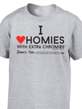 HWEC - I Love Homies with Extra Chromies® - Toddler - Short Sleeve Tee - Multiple Colors