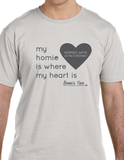 HWEC - Matching Tees - My Homie is Where My Heart Is (SUPPORTERS) - Ladies - Short Sleeve V-neck Tee