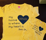 HWEC - Matching Tees - My Homie is Where My Heart Is (SUPPORTERS) - Ladies - Short Sleeve V-neck Tee