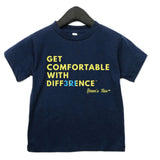"Get Comfortable with Difference" (hidden numbers) - Kids - Short Sleeve Tees