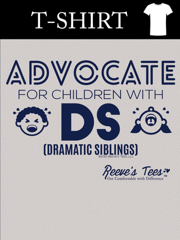 SIBS - Advocate for Children With DS (Dramatic Siblings) - Kids - Short Sleeve Tee