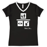 Seek to Understand - I Can Understand - Ladies - V-Neck Soccer Style Tee