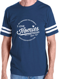 HWEC - Football Style - I Love Homies with Extra Chromies&reg; - Adult - Short Sleeve Tee