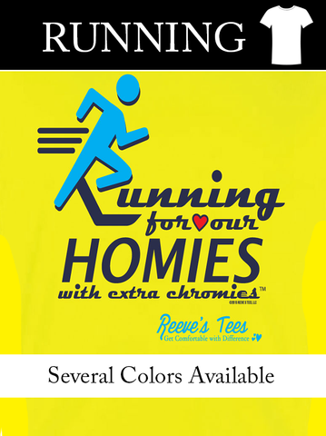 HWEC - "Running for Our Homies with Extra Chromies"- Ladies - Short Sleeve Performance Tee