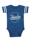 HWEC - Football Style - I Love Homies with Extra Chromies&reg; (SUPPORTERS) - Infant -  Bodysuits - Multiple Colors