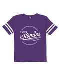 HWEC - Football Style - I Love Homies with Extra Chromies&reg; (SUPPORTERS) - Toddler - Short Sleeve Tee - Multiple Colors